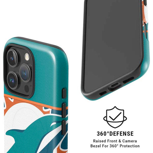 NFL Miami Dolphins Zone Block iPhone 16 Pro Magsafe Impact Case